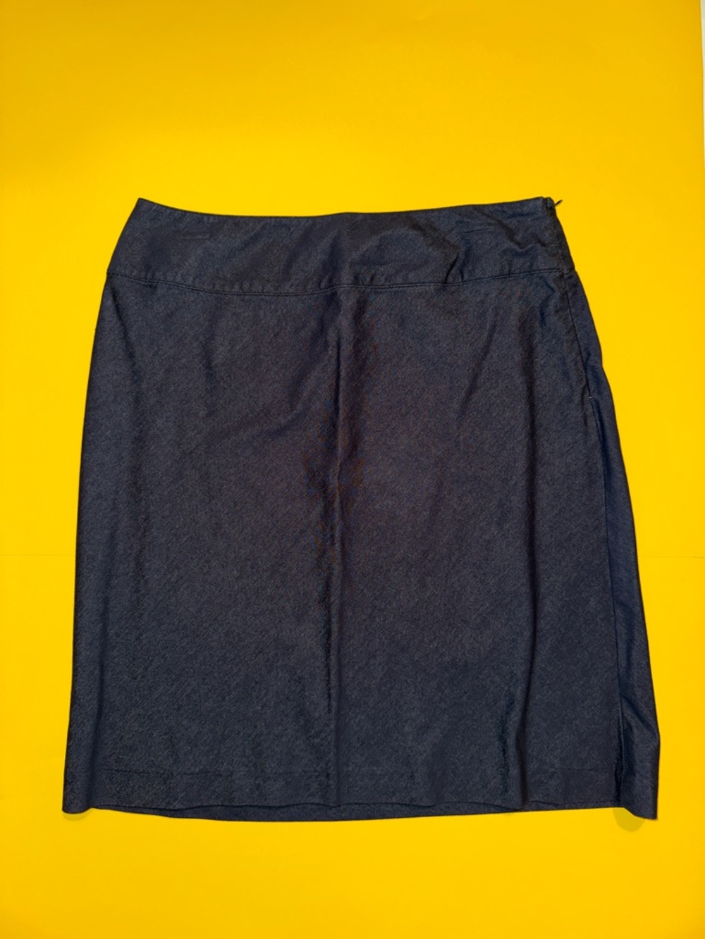 East 5th Navy Denim Pencil Skirt Petite 12